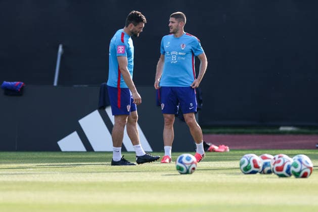 Croatia Training And press conference, PK, Pressekonferenz - FIFA World Cup, WM, Weltmeisterschaft, Fussball 2026 Mateo Kovacic and Andrej Kramaric of Croatia during the training session of Croatian national football team at training centre at Episcopal High School on June 11, 2026 in Alexandria, Virginia.  IgorxKralj PIXSELL