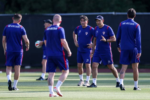 Croatia Training And press conference, PK, Pressekonferenz - FIFA World Cup, WM, Weltmeisterschaft, Fussball 2026 Head Coach of Croatia Zlatko Dalic and coach Drazen Ladic during the training session of Croatian national football team at training centre at Episcopal High School on June 11, 2026 in Alexandria, Virginia.  IgorxKralj PIXSELL
