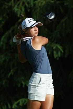 Dow Championship MIDLAND, MICHIGAN - JUNE 11: Pauline Roussin-Bouchard plays her tee shot on the sixth hole during the first round of the Dow Championship at Midland Country Club in Midland, Michigan, USA on Thursday, June 11, 2026. Midland Michigan United States  Copyright: xJorgexLemusx originalFilename:lemus-dowchamp260611_npRiV.jpg