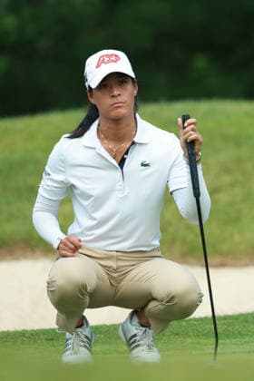 Dow Championship MIDLAND, MICHIGAN - JUNE 11: Celine Boutier of France waits on the fifth green during the first round of the Dow Championship at Midland Country Club in Midland, Michigan, USA on Thursday, June 11, 2026. Midland Michigan United States  Copyright: xJorgexLemusx originalFilename:lemus-dowchamp260611_np7bY.jpg