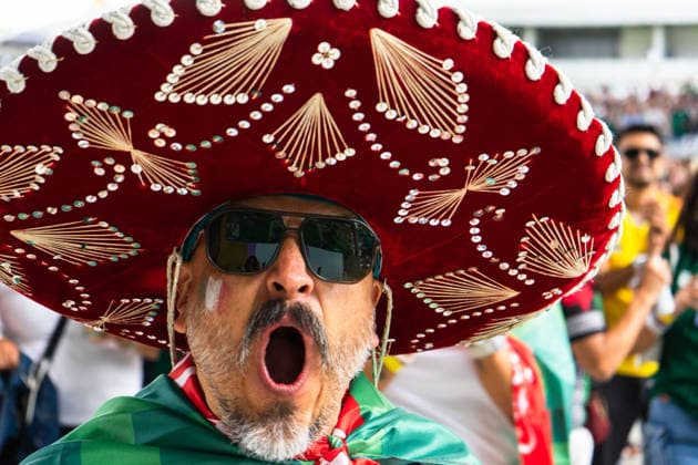 VANCOUVER, CANADA - JUNE 11: A fan supporter of Mexico cheers for a goal while watching the first match of the FIFA World Cup, WM, Weltmeisterschaft, Fussball 2026 between Mexico and South Africa during the FIFA Fan Festival at the PNE Amphitheatre in Hastings Park on June 11, 2026 in Vancouver, British Columbia, Canada.  Copyright: xAmyxElle SPPx Sportspressphoto_SPR165181