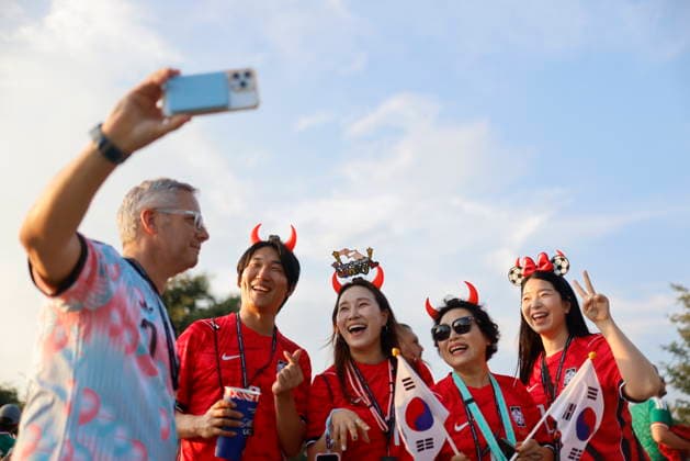 FIFA World Cup, WM, Weltmeisterschaft, Fussball 2026 - Group A - South Korea vs Czechia epaselect South Korea fans pose ahead of the FIFA World Cup 2026 Group A match between South Korea and Czechia in Guadalajara, Mexico, 11 June 2026. GUADALAJARA Mexico  Copyright: xFRANCISCOxGUASCOx