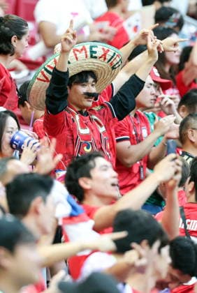 FIFA World Cup, WM, Weltmeisterschaft, Fussball 2026 - Group A - South Korea vs Czechia South Korean fans cheer for their team ahead of a World Cup Group A football match between South Korea and Czechia at Estadio Guadalajara in Zapopan, Mexico, 11 June 2026. Zapopan Mexico  Copyright: xYONHAPx