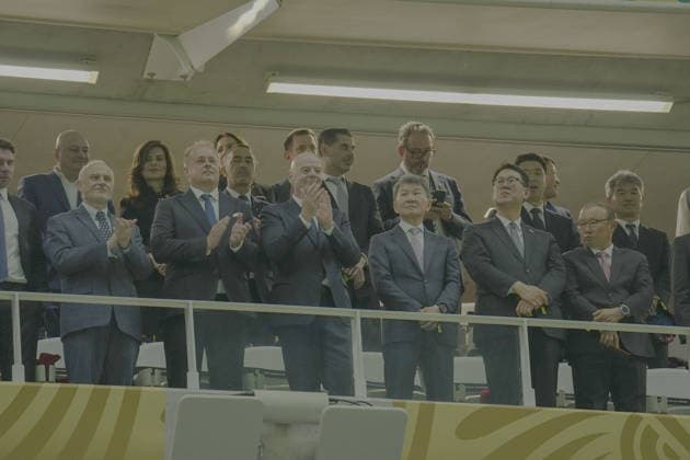 South Korea v Czechia - FIFA World Cup, WM, Weltmeisterschaft, Fussball 2026 - Group A ZAPOPAN, MEXICO – JUNE 11: FIFA President Gianni Infantino is seen prior to 2026 FIFA World Cup First Stage Group A match between South Korea and Czechia at Estadio Akron (Guadalajara Stadium) in Zapopan, Guadalajara, Mexico on June 11, 2026. Luciano Gonzalez Anadolu Zapopan Mexico. Editorial use only. Please get in touch for any other usage.  Copyright: x2026xAnadoluxLucianoxGonzalezx