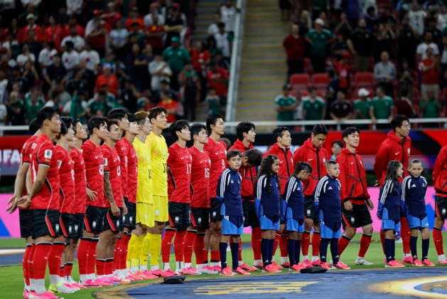 FIFA World Cup, WM, Weltmeisterschaft, Fussball 2026 - Group A - South Korea vs Czechia South Korea players line up during the FIFA World Cup 2026 Group A match between South Korea and Czechia in Guadalajara, Mexico, 11 June 2026. GUADALAJARA Mexico  Copyright: xFRANCISCOxGUASCOx