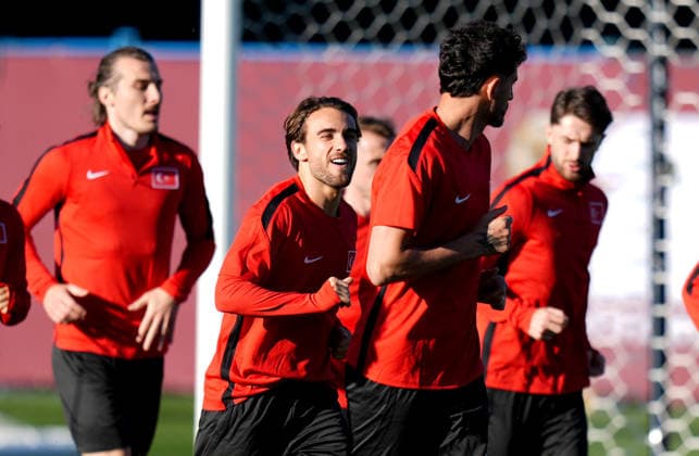 Turkish National Football Team held its first training session in Canada VANCOUVER, CANADA - JUNE 11: Turkish National Football Team players take part in their first training session in Vancouver, Canada, on June 11, 2026. Following their arrival from their main training camp in Arizona, began on-field tactical preparations ahead of their opening Group D match against Australia in the 2026 FIFA World Cup, WM, Weltmeisterschaft, Fussball Ercin Erturk Anadolu Vancouver Canada. Editorial use only. Please get in touch for any other usage.  Copyright: x2026xAnadoluxErcinxErturkx