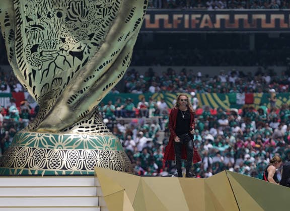 June 11, 2026, Mexico City, Ciudad de Mexico, Mexico: Fernando Olvera performs during The 2026 FIFA World Cup, WM, Weltmeisterschaft, Fussball opening ceremony at Estadio Azteca. on June 11, 2026 in Mexico City, Mexico. 2026 FIFA World Cup Opening Ceremony  - ZUMAe321 20260611_zsa_e321_217 Copyright: xIanxRoblesx