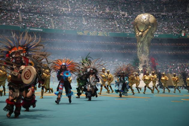 2026 FIFA World Cup, WM, Weltmeisterschaft, Fussball Opening Ceremony Performance during the 2026 FIFA World Cup opening ceremony at Estadio Azteca. on June 11, 2026 in Mexico City, Mexico. (Photo by Ismael Rosas Eyepix Group) Copyright: xIsmaelxRosas xEyepixxGroupx IR_11062026_186889