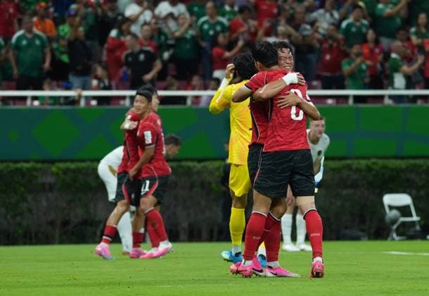South Korea v Czechia - FIFA World Cup, WM, Weltmeisterschaft, Fussball 2026 - Group A ZAPOPAN, MEXICO - JUNE 11: Players of South Korea celebrate after the 2026 FIFA World Cup First Stage Group A match between South Korea and Czechia at Estadio Akron (Guadalajara Stadium) in Zapopan, Guadalajara, Mexico on June 11, 2026. Luciano Gonzalez Anadolu Zapopan Mexico. Editorial use only. Please get in touch for any other usage.  Copyright: x2026xAnadoluxLucianoxGonzalezx