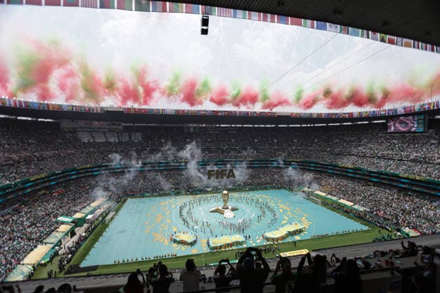 260612 -- MEXICO CITY, June 12, 2026 -- Photo taken on June 11, 2026 shows the opening ceremony of the 2026 FIFA World Cup, WM, Weltmeisterschaft, Fussball at Mexico City Stadium in Mexico City, Mexico. Photo by Xinhua SPMEXICO-MEXICO CITY-FOOTBALL-FIFA WORLD CUP-OPENING CEREMONY FranciscoxCanedo  (SP)MEXICO-MEXICO CITY-FOOTBALL-FIFA WORLD CUP-OPENING CEREMONY IMAGO FranciscoxCanedo  imago images 0858937682