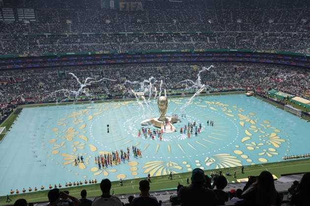 260612 -- MEXICO CITY, June 12, 2026 -- Artists perform during the opening ceremony of the 2026 FIFA World Cup, WM, Weltmeisterschaft, Fussball at Mexico City Stadium in Mexico City, Mexico, June 11, 2026. Photo by Xinhua SPMEXICO-MEXICO CITY-FOOTBALL-FIFA WORLD CUP-OPENING CEREMONY FranciscoxCanedo  (SP)MEXICO-MEXICO CITY-FOOTBALL-FIFA WORLD CUP-OPENING CEREMONY IMAGO FranciscoxCanedo  imago images 0858937729