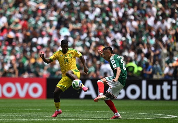 260612 -- MEXICO CITY, June 12, 2026 -- Mbekezeli Mbokazi L of South Africa competes during the group A match between Mexico and South Africa at the 2026 FIFA World Cup, WM, Weltmeisterschaft, Fussball at Mexico City Stadium in Mexico City, Mexico, June 11, 2026. SPMEXICO-MEXICO CITY-FOOTBALL-FIFA WORLD CUP-GROUP A-MEX VS RSA WuxWei  (SP)MEXICO-MEXICO CITY-FOOTBALL-FIFA WORLD CUP-GROUP A-MEX VS RSA IMAGO WuxWei  imago images 0858942195