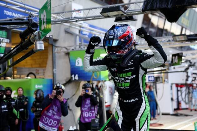 24 Heures du Mans automobile Alexandre Dimou ALEXPRESS MAXPPP - Forestier Racing by Panis Esteban Masson celebre pendant qualcification Hyperpole lors des 24H du Mans 2026 Alexandre Dimou Agence Alexpress 24 Hours of Le Mans automobile Le Mans France  Copyright: xALEXPRESS MAXPPPxAlexandrexDimoux DIM202606113579 DIM202606113579