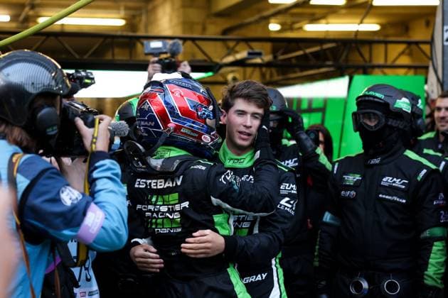 24 Heures du Mans automobile Alexandre Dimou ALEXPRESS MAXPPP - Forestier Racing by Panis Esteban Masson celebre pendant qualcification Hyperpole lors des 24H du Mans 2026 Alexandre Dimou Agence Alexpress 24 Hours of Le Mans automobile Le Mans France  Copyright: xALEXPRESS MAXPPPxAlexandrexDimoux DIM202606113586 DIM202606113586