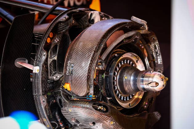 IPA85600193 - Technical details of McLaren s brakes, during the Barcelona-Catalunya Grand Prix, Barcelona, June 11–14, 2026, Montmeló, 2026 Formula 1 World Championship, WM, Weltmeisterschaft  Copyright: xFedericoxBasile IPAxSportx xx 85600193
