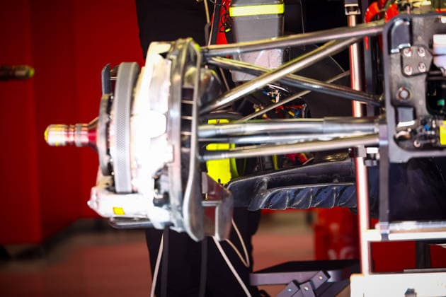 IPA85600200 - Ferrari technical details, during the Barcelona-Catalunya Grand Prix, Barcelona, June 11–14, 2026, Montmeló, 2026 Formula 1 World Championship, WM, Weltmeisterschaft  Copyright: xFedericoxBasile IPAxSportx xx 85600200