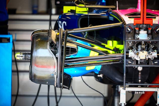 IPA85600420 - Alpine brakes technical details, during the Barcelona-Catalunya Grand Prix, Barcelona, June 11–14, 2026, Montmeló, 2026 Formula 1 World Championship, WM, Weltmeisterschaft  Copyright: xFedericoxBasile IPAxSportx xx 85600420