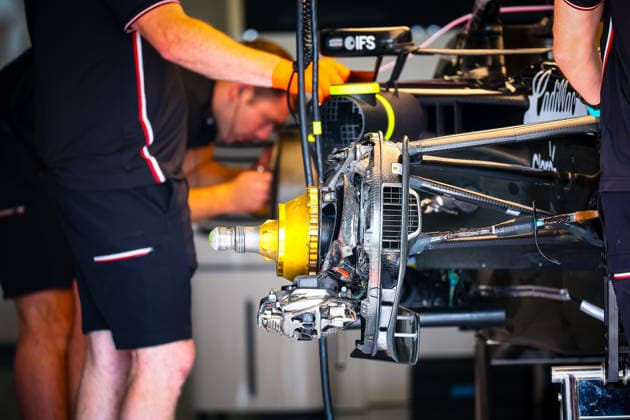 IPA85600419 - Cadillac technical details, during the Barcelona-Catalunya Grand Prix, Barcelona, June 11–14, 2026, Montmeló, 2026 Formula 1 World Championship, WM, Weltmeisterschaft  Copyright: xFedericoxBasile IPAxSportx xx 85600419