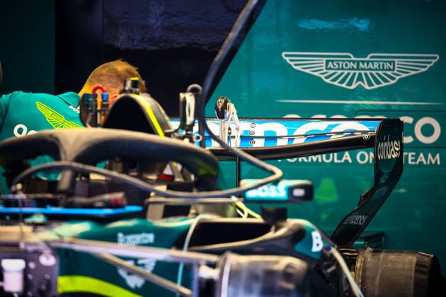 IPA85600424 - Aston Martin technical details, during the Barcelona-Catalunya Grand Prix, Barcelona, June 11–14, 2026, Montmeló, 2026 Formula 1 World Championship, WM, Weltmeisterschaft  Copyright: xFedericoxBasile IPAxSportx xx 85600424