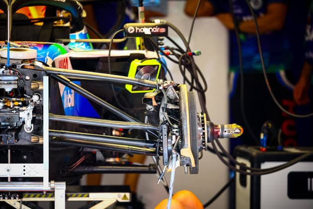 IPA85600399 - VCARB Brakes Technical Details, during the Barcelona-Catalunya Grand Prix, Barcelona, June 11–14, 2026, Montmeló, 2026 Formula 1 World Championship, WM, Weltmeisterschaft  Copyright: xFedericoxBasile IPAxSportx xx 85600399