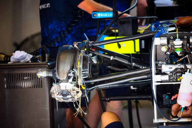 IPA85600400 - Williams technical details, during the Barcelona-Catalunya Grand Prix, Barcelona, June 11–14, 2026, Montmeló, 2026 Formula 1 World Championship, WM, Weltmeisterschaft  Copyright: xFedericoxBasile IPAxSportx xx 85600400