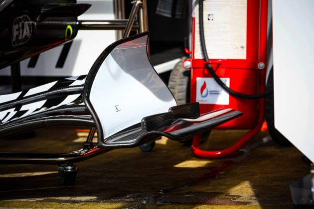 IPA85600405 - Technical details of the Cadillac front wing, during the Barcelona-Catalunya Grand Prix, Barcelona, June 11–14, 2026, Montmeló, 2026 Formula 1 World Championship, WM, Weltmeisterschaft  Copyright: xFedericoxBasile IPAxSportx xx 85600405