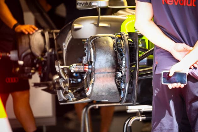 IPA85600427 - Audi technical details, during the Barcelona-Catalunya Grand Prix, Barcelona, June 11–14, 2026, Montmeló, 2026 Formula 1 World Championship, WM, Weltmeisterschaft  Copyright: xFedericoxBasile IPAxSportx xx 85600427
