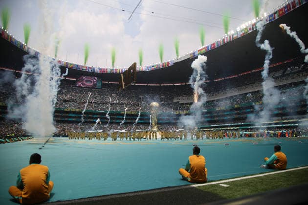 Fußball, FIFA WM 2026, Eröffnungsfeier in Mexiko Stadt #5 2026 FIFA World Cup, WM, Weltmeisterschaft, Fussball Opening Ceremony Performance during the 2026 FIFA World Cup opening ceremony at Estadio Azteca. on June 11, 2026 in Mexico City, Mexico. Mexico City CDMX Mexico Copyright: xIsmaelxRosasx