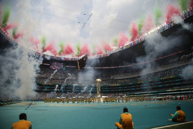 Fußball, FIFA WM 2026, Eröffnungsfeier in Mexiko Stadt #5 2026 FIFA World Cup, WM, Weltmeisterschaft, Fussball Opening Ceremony Performance during the 2026 FIFA World Cup opening ceremony at Estadio Azteca. on June 11, 2026 in Mexico City, Mexico. Mexico City CDMX Mexico Copyright: xIsmaelxRosasx