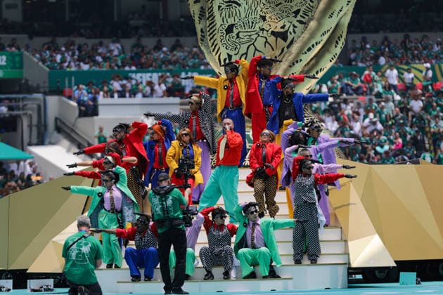 Fußball, FIFA WM 2026, Eröffnungsfeier in Mexiko Stadt #5 2026 FIFA World Cup, WM, Weltmeisterschaft, Fussball Opening Ceremony J Balvin performs during the 2026 FIFA World Cup opening ceremony at Estadio Azteca. on June 11, 2026 in Mexico City, Mexico. Mexico City CDMX Mexico Copyright: xIanxRoblesx