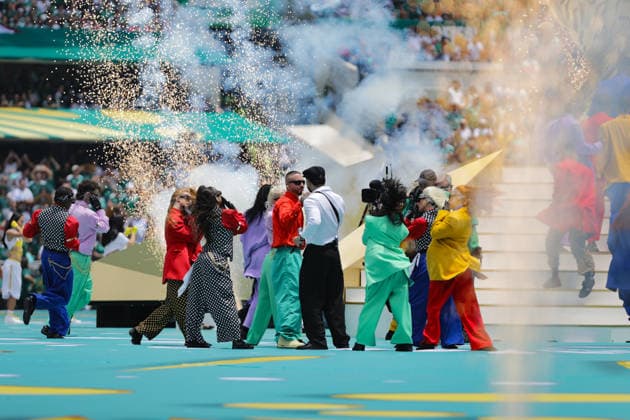 Fußball, FIFA WM 2026, Eröffnungsfeier in Mexiko Stadt #5 2026 FIFA World Cup, WM, Weltmeisterschaft, Fussball Opening Ceremony J Balvin performs during the 2026 FIFA World Cup opening ceremony at Estadio Azteca. on June 11, 2026 in Mexico City, Mexico. Mexico City CDMX Mexico Copyright: xIanxRoblesx