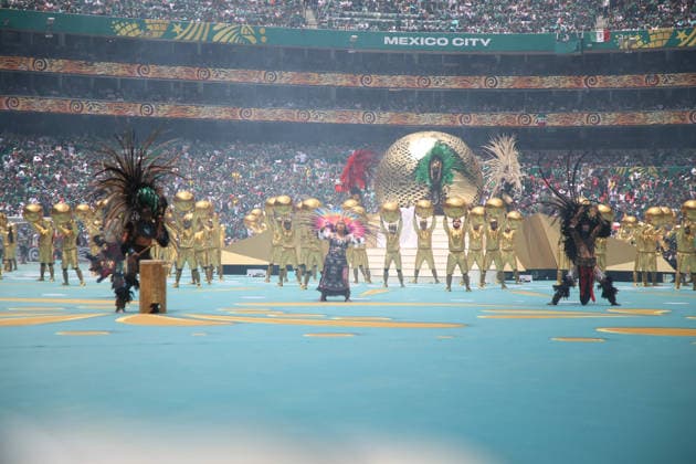 Fußball, FIFA WM 2026, Eröffnungsfeier in Mexiko Stadt #5 2026 FIFA World Cup, WM, Weltmeisterschaft, Fussball Opening Ceremony Performance during the 2026 FIFA World Cup opening ceremony at Estadio Azteca. on June 11, 2026 in Mexico City, Mexico. Mexico City CDMX Mexico Copyright: xIsmaelxRosasx