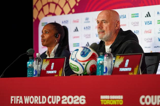 Bosnia and Herzegovina MD-1 press conference, PK, Pressekonferenz - 2026 FIFA World Cup, WM, Weltmeisterschaft, Fussball Sergej BARBAREZ Head Coach of Bosnia and Herzegovina during the 2026 FIFA World Cup press conference one day before the match between Canada and Bosnia and Herzegovina at Toronto Stadium. on June 11, 2026 in Toronto, Canada. Toronto Ontario Canada Copyright: xLeonardoxRamirezx