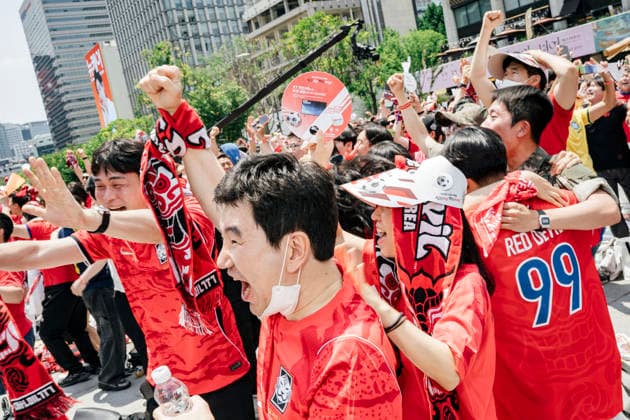 June 12, 2026, Seoul, Seoul, South Korea Fans gather at Gwanghwamun Square in Seoul to cheer on South Korea during the FIFA World Cup 2026 Group A match against the Czech Republic Fans Watch South Korea Play Czech Republic In Seoul  - ZUMAm346 0858964245st Copyright: xSuhxJeenxMoonx