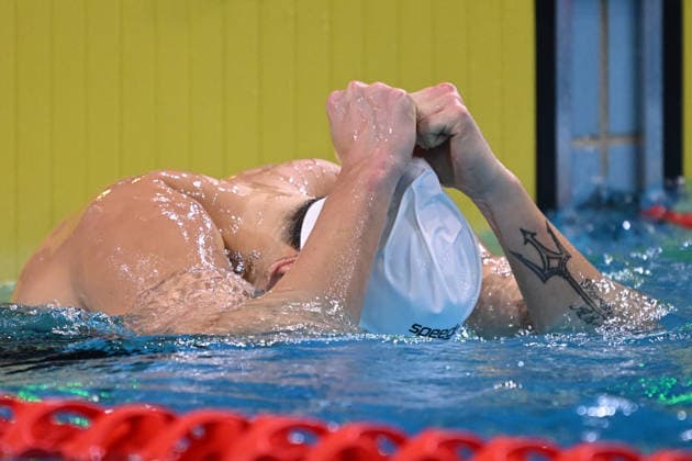 SWIMMING AUSTRALIAN TRIALS, Se-Bom Lee reacts after winning the Men s 200m Backstroke on day 5 of the 2026 Australian Swimming Trials at Sydney Olympic Park Aquatic Centre in Sydney, Friday, June 12, 2026. ( NO ARCHIVING, EDITORIAL USE ONLY SYDNEY NEW SOUTH WALES AUSTRALIA  Copyright: xDEANxLEWINSx 20260612113589286068