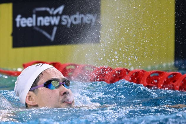 SWIMMING AUSTRALIAN TRIALS, Se-Bom Lee reacts after winning the Men s 200m Backstroke on day 5 of the 2026 Australian Swimming Trials at Sydney Olympic Park Aquatic Centre in Sydney, Friday, June 12, 2026. ( NO ARCHIVING, EDITORIAL USE ONLY SYDNEY NEW SOUTH WALES AUSTRALIA  Copyright: xDEANxLEWINSx 20260612166582578718