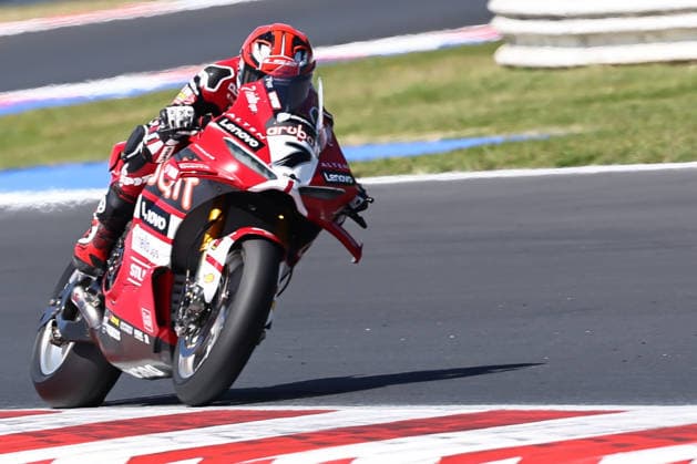 IPA85604666 - Iker Lecuona (ITA) on a Ducati Panigale V4R, Aruba.It Racing - Ducati, during the FIM Superbike World Championship, WM, Weltmeisterschaft Pirelli Emilia Romagna Round at the Misano World Circuit Marco Simoncelli, Misano Adriatico, Italy on June 12, 2026 during the Pirelli Emilia Romagna Round, World Superbike (SBK) race in Italy, Italy, June 12, 2026  Copyright: xValerioxOrigo IPAxSportx xx 85604666