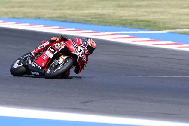 IPA85604677 - Nicolo Bulega (ITA) on a Ducati Panigale V4R, Aruba.It Racing - Ducati, during the FIM Superbike World Championship, WM, Weltmeisterschaft Pirelli Emilia Romagna Round at the Misano World Circuit Marco Simoncelli, Misano Adriatico, Italy on June 12, 2026 during the Pirelli Emilia Romagna Round, World Superbike (SBK) race in Italy, Italy, June 12, 2026  Copyright: xValerioxOrigo IPAxSportx xx 85604677