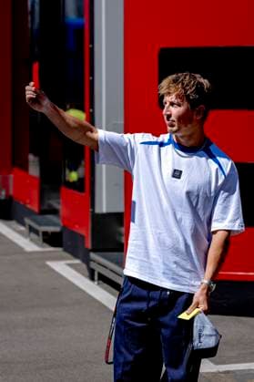 BARCELONA Formula 1 driver Liam Lawson of Visa Cash App Racing Bulls Formula One Team issues a red card during the Formula 1 Spain Catalonia at the Circuit de Barcelona Catalunya on June 12, 2026 in Barcelona, Spain Photo by DeFodi Images