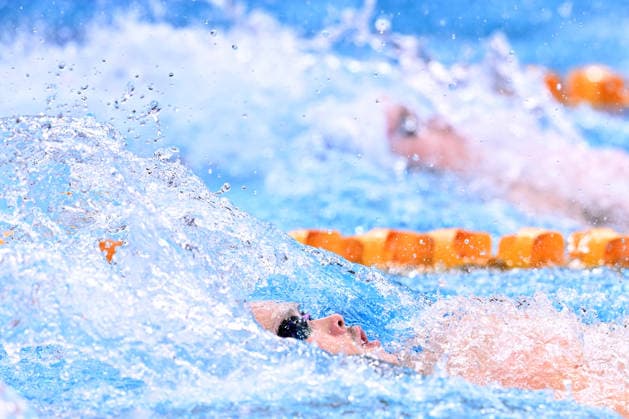SWIMMING AUSTRALIAN TRIALS, Se-Bom Lee in action during the Men s 200m Backstroke on day 5 of the 2026 Australian Swimming Trials at Sydney Olympic Park Aquatic Centre in Sydney, Friday, June 12, 2026. ( NO ARCHIVING, EDITORIAL USE ONLY SYDNEY NEW SOUTH WALES AUSTRALIA  Copyright: xDEANxLEWINSx 20260612162565589873