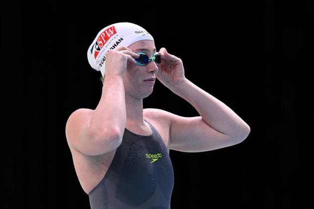 SWIMMING AUSTRALIAN TRIALS, Mollie O™Callaghan during the Women s 100m Freestyle during the Women s 100m Freestyle on day 5 of the 2026 Australian Swimming Trials at Sydney Olympic Park Aquatic Centre in Sydney, Friday, June 12, 2026. ( NO ARCHIVING, EDITORIAL USE ONLY SYDNEY NEW SOUTH WALES AUSTRALIA  Copyright: xDEANxLEWINSx 20260612127083429622