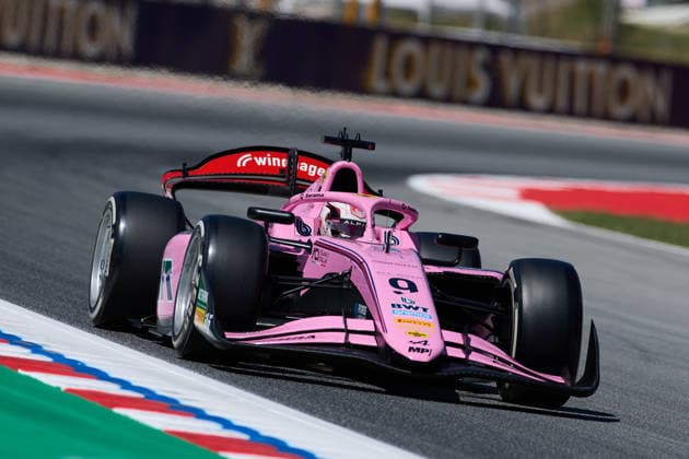 Formula 2 Championship - Round 5 Barcelona - Practice & Qualifying Gabriele Mini of Italy and MP Motorsport (9) on track during practice ahead of Round 5 Barcelona of the Formula 2 Championship at Circuit de Barcelona-Catalunya on June 12, 2026, in Barcelona, Spain. Barcelona Circuit de Barcelona-Catalunya Catalunya Spain RL_F1GPBCN_2K26_000092 Copyright: xRicardoxLarreinax