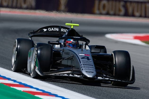 Formula 2 Championship - Round 5 Barcelona - Practice & Qualifying Colton Herta of United States and Hitech (4) on track during practice ahead of Round 5 Barcelona of the Formula 2 Championship at Circuit de Barcelona-Catalunya on June 12, 2026, in Barcelona, Spain. Barcelona Circuit de Barcelona-Catalunya Catalunya Spain RL_F1GPBCN_2K26_000096 Copyright: xRicardoxLarreinax
