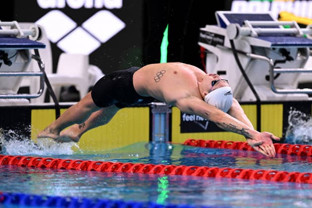 SWIMMING AUSTRALIAN TRIALS, Se-Bom Lee in action during the Men s 200m Backstroke on day 5 of the 2026 Australian Swimming Trials at Sydney Olympic Park Aquatic Centre in Sydney, Friday, June 12, 2026. ( NO ARCHIVING, EDITORIAL USE ONLY SYDNEY NEW SOUTH WALES AUSTRALIA  Copyright: xDEANxLEWINSx 20260612114210042294