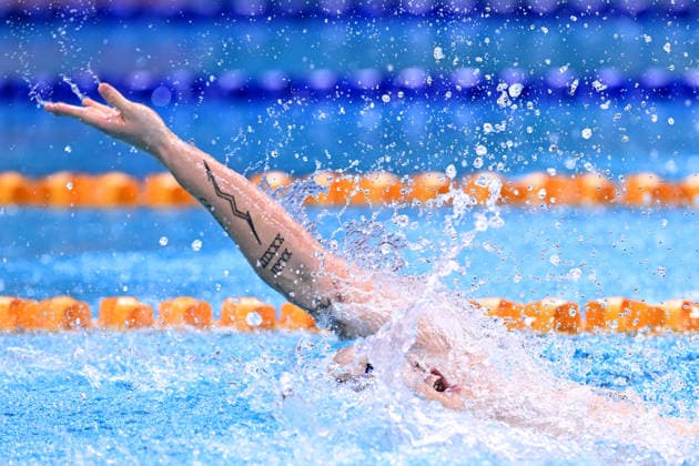 SWIMMING AUSTRALIAN TRIALS, Se-Bom Lee in action during the Men s 200m Backstroke on day 5 of the 2026 Australian Swimming Trials at Sydney Olympic Park Aquatic Centre in Sydney, Friday, June 12, 2026. ( NO ARCHIVING, EDITORIAL USE ONLY SYDNEY NEW SOUTH WALES AUSTRALIA  Copyright: xDEANxLEWINSx 20260612198101685154