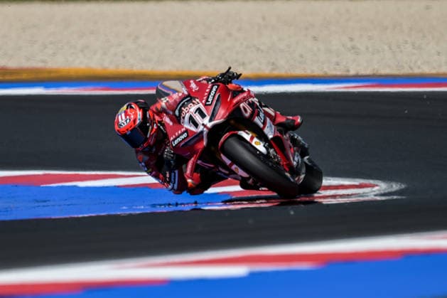 IPA85605223 - Nicolo Bulega ITA Ducati Panigale V4R Aruba.It Racing - Ducati during the Pirelli Emilia Romagna Round, World Superbike (SBK) race in Italy, June 12, 2026  Copyright: xAlessioxMarini IPAxSportx xx 85605223
