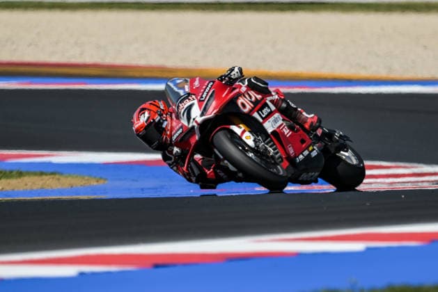 IPA85605220 - Iker Lecuona (ESP) on the Ducati Panigale V4R for Aruba.It Racing – Ducati during the Pirelli Emilia Romagna Round of the World Superbike (SBK) Championship in Italy, June 12, 2026  Copyright: xAlessioxMarini IPAxSportx xx 85605220