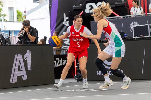 BASKETBALL - FIBA 3x3 World Tour VIENNA,AUSTRIA,12.JUN.26 - BASKETBALL - FIBA 3x3 World Tour. Image shows Emma-Fee Stockinger (AUT).  GEPAxpictures xPhilippxBrem