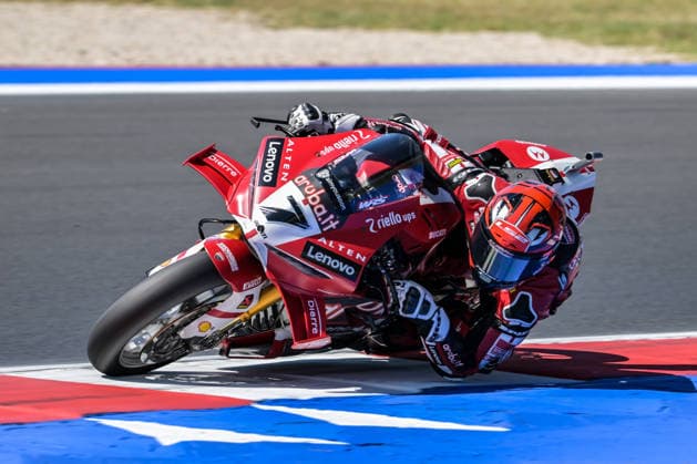 IPA85605224 - Iker Lecuona (ESP) on the Ducati Panigale V4R for Aruba.It Racing – Ducati during the Pirelli Emilia Romagna Round of the World Superbike (SBK) Championship in Italy, June 12, 2026  Copyright: xAlessioxMarini IPAxSportx xx 85605224