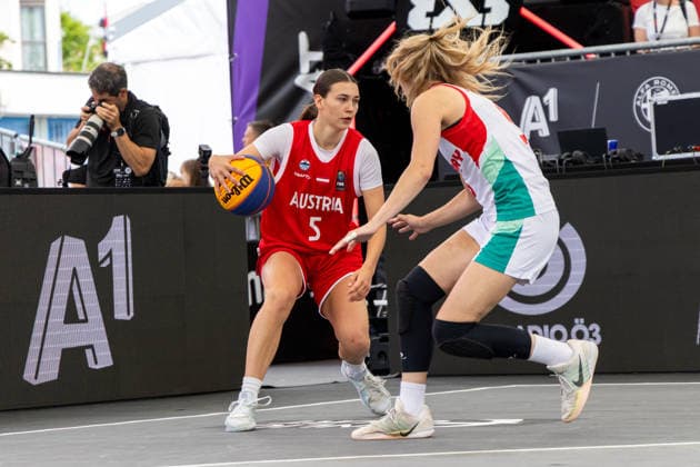 BASKETBALL - FIBA 3x3 World Tour VIENNA,AUSTRIA,12.JUN.26 - BASKETBALL - FIBA 3x3 World Tour. Image shows Emma-Fee Stockinger (AUT).  GEPAxpictures xPhilippxBrem